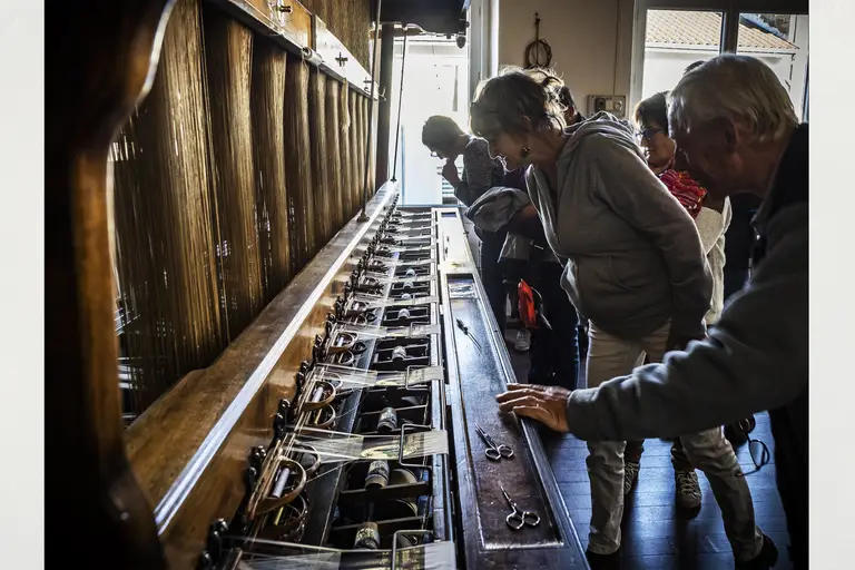 Visite du musée de la passementerie, à Jonzieux à Jonzieux